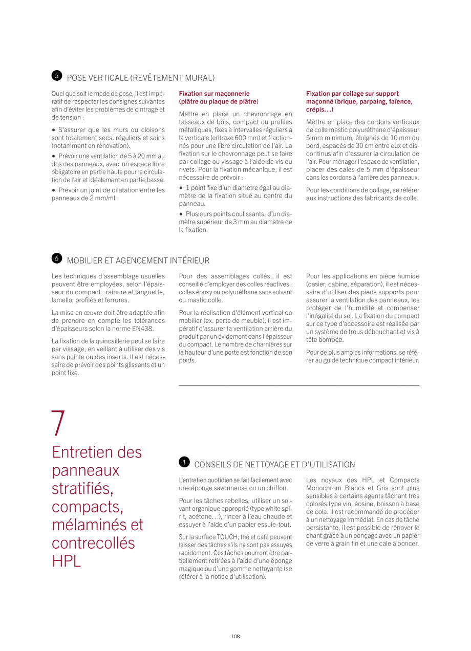 Pagina 114-Placi HPL pentru placari interioare POLYREY FOLIE HPL Catalog, brosura Engleza, Franceza sponible / ...