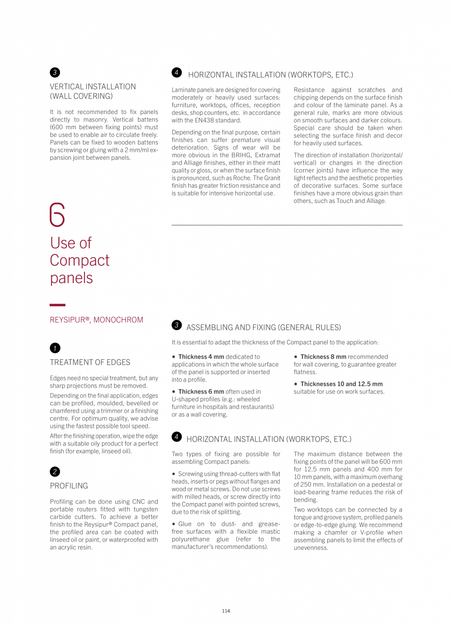 Pagina 120-Placi HPL pentru placari interioare POLYREY FOLIE HPL Catalog, brosura Engleza, Franceza 

T086

FA
...