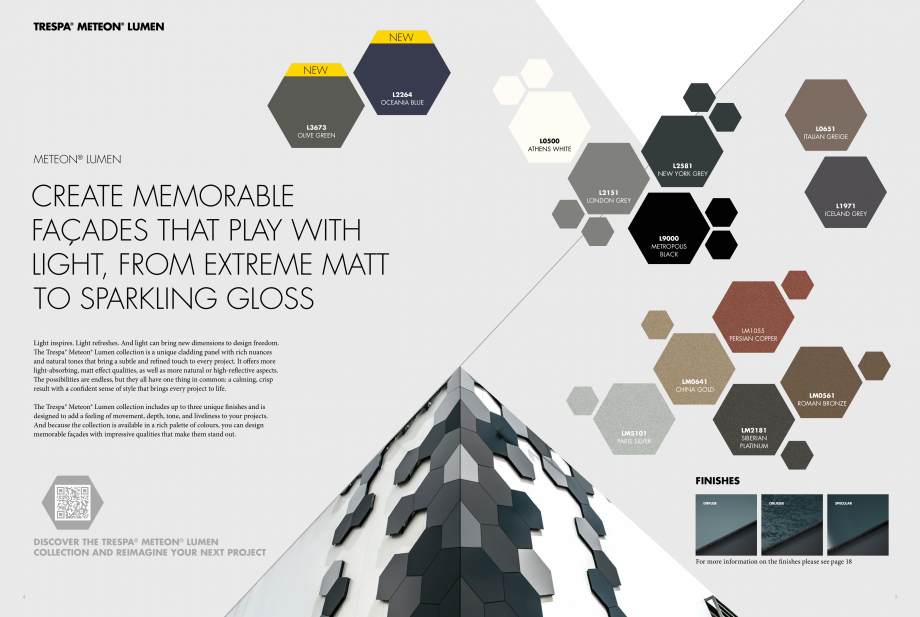Pagina 3-Catalog Trespa® Meteon® Lumen TRESPA Catalog, brosura Engleza Y
L2151
LONDON GREY

L1971...
