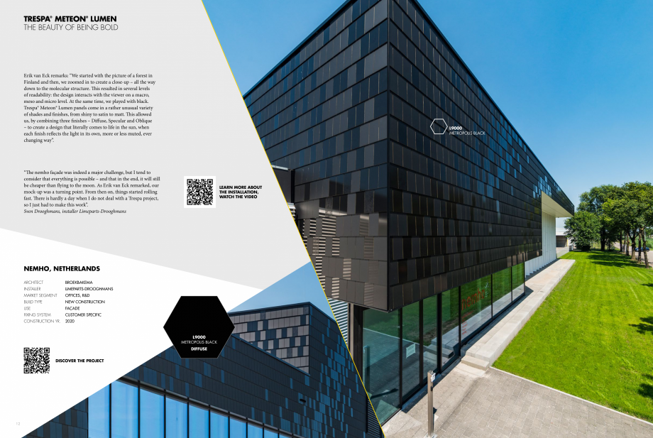 Pagina 7-Catalog Trespa® Meteon® Lumen TRESPA Catalog, brosura Engleza y irregular matt
and gloss...