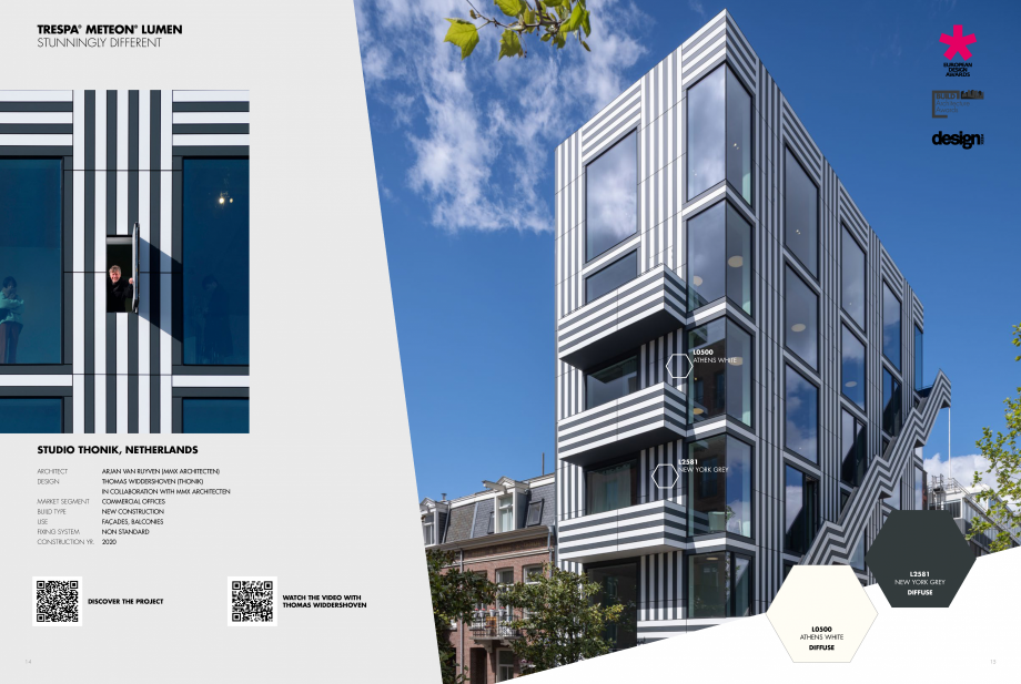 Pagina 8-Catalog Trespa® Meteon® Lumen TRESPA Catalog, brosura Engleza blend aspects of modern design...