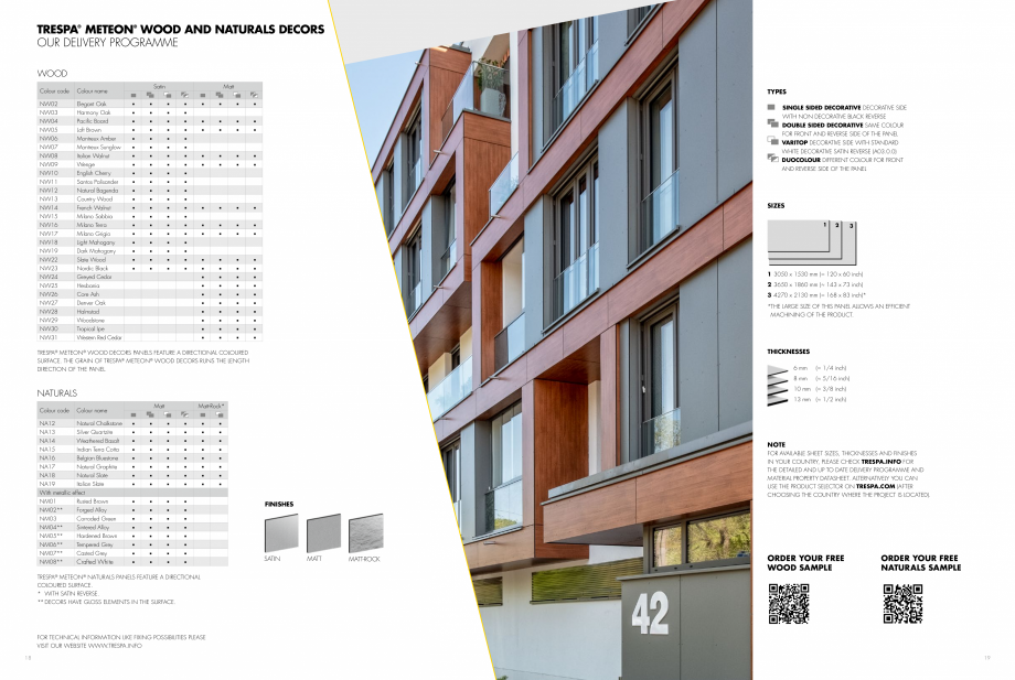 Pagina 10 - Catalog Trespa® Meteon® Wood and Naturals TRESPA Catalog, brosura Engleza r

■...