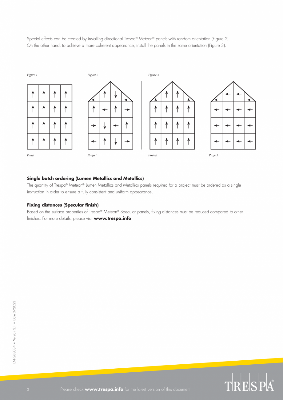 Pagina 3 - Placaje HPL pentru fatade si pereti interiori - Direcția fibrei TRESPA METEON Fisa...