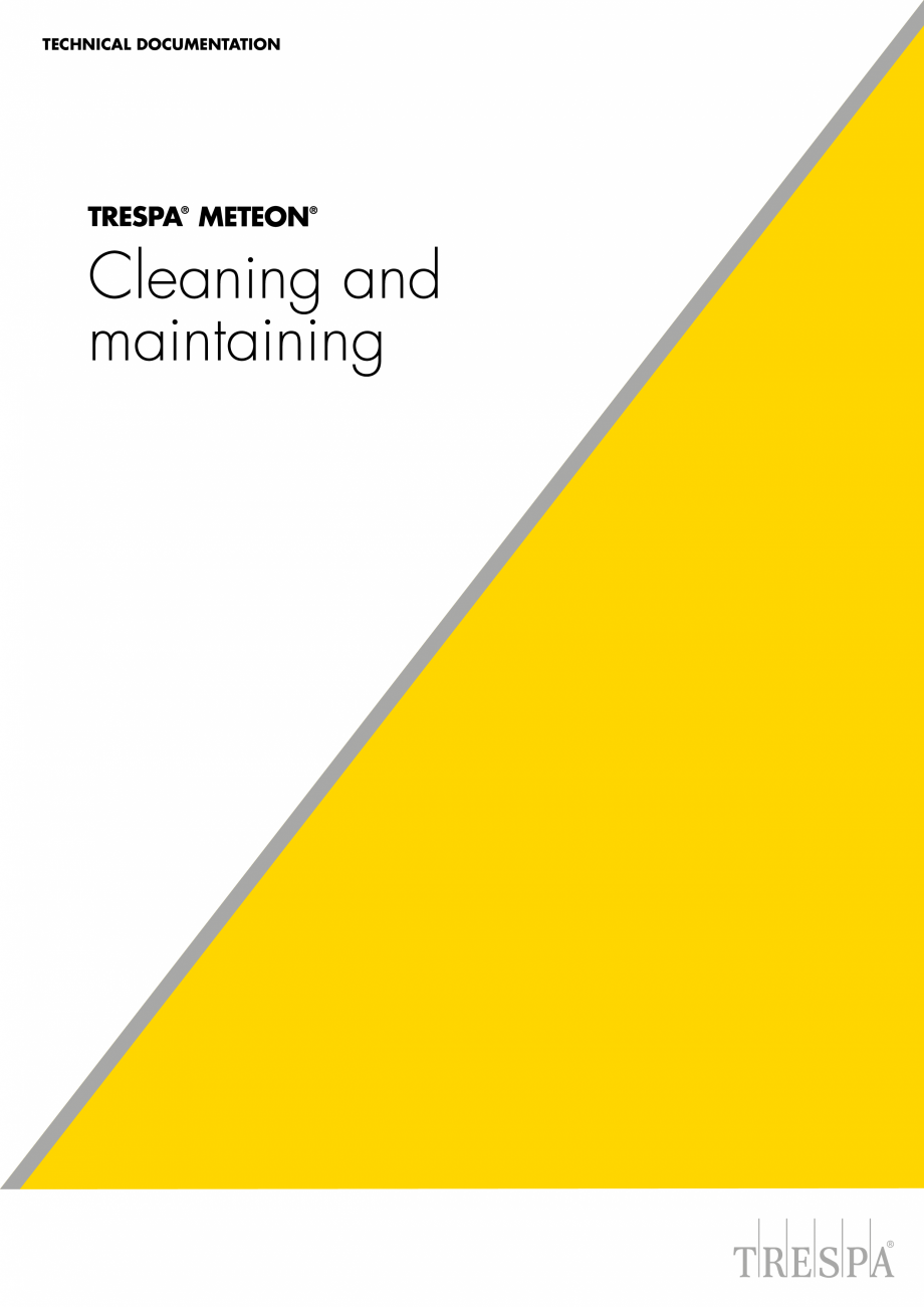 Pagina 1-Placaje HPL pentru fatade si pereti interiori - Curatare si intretinere TRESPA METEON Fisa tehnica...