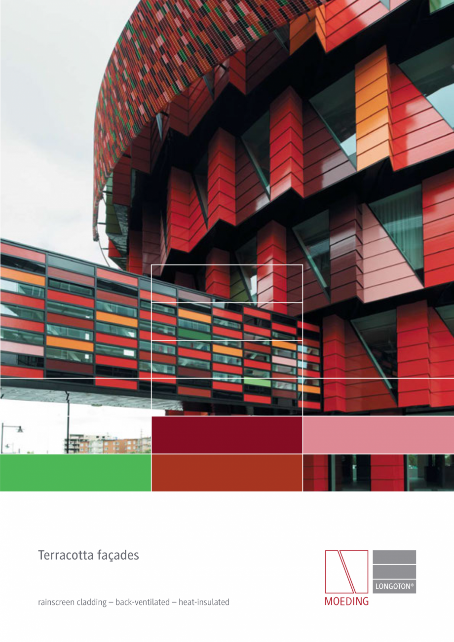 Pagina 1-Placi ceramice pentru fatada MOEDING LONGOTON Catalog, brosura Engleza Terracotta façades
...