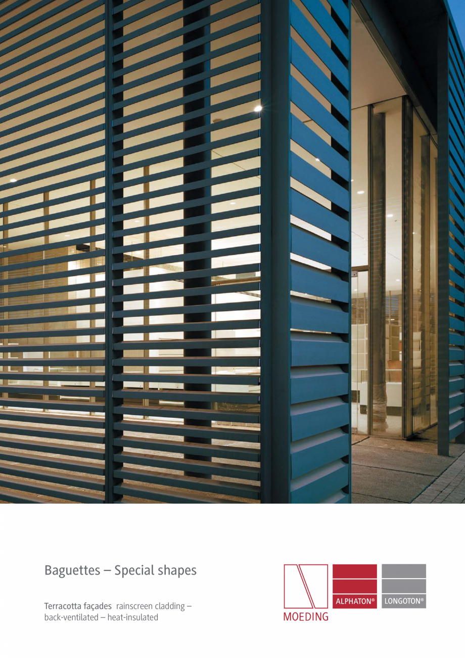 Pagina 1-Baghete si parasolare MOEDING LONGOTON, ALPHATON Catalog, brosura Engleza Baguettes – Special...