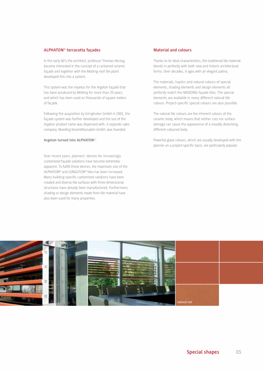 Pagina 3-Baghete si parasolare MOEDING LONGOTON, ALPHATON Catalog, brosura Engleza s have been
created and...