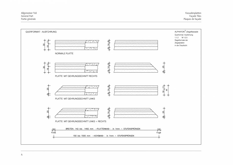 Pagina 4-Sistem vertical L2 MOEDING ALPHATON Fisa tehnica 
Innenecke
Internal corner
Coin intérieur
...