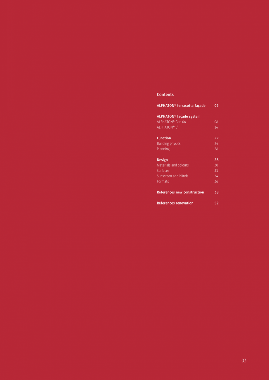 Pagina 3-Placi ceramice pentru fatada MOEDING ALPHATON Catalog, brosura Engleza urface: glazed

04
...