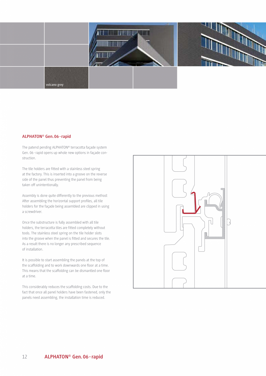 Pagina 12-Placi ceramice pentru fatada MOEDING ALPHATON Catalog, brosura Engleza isely to ensure
that the...