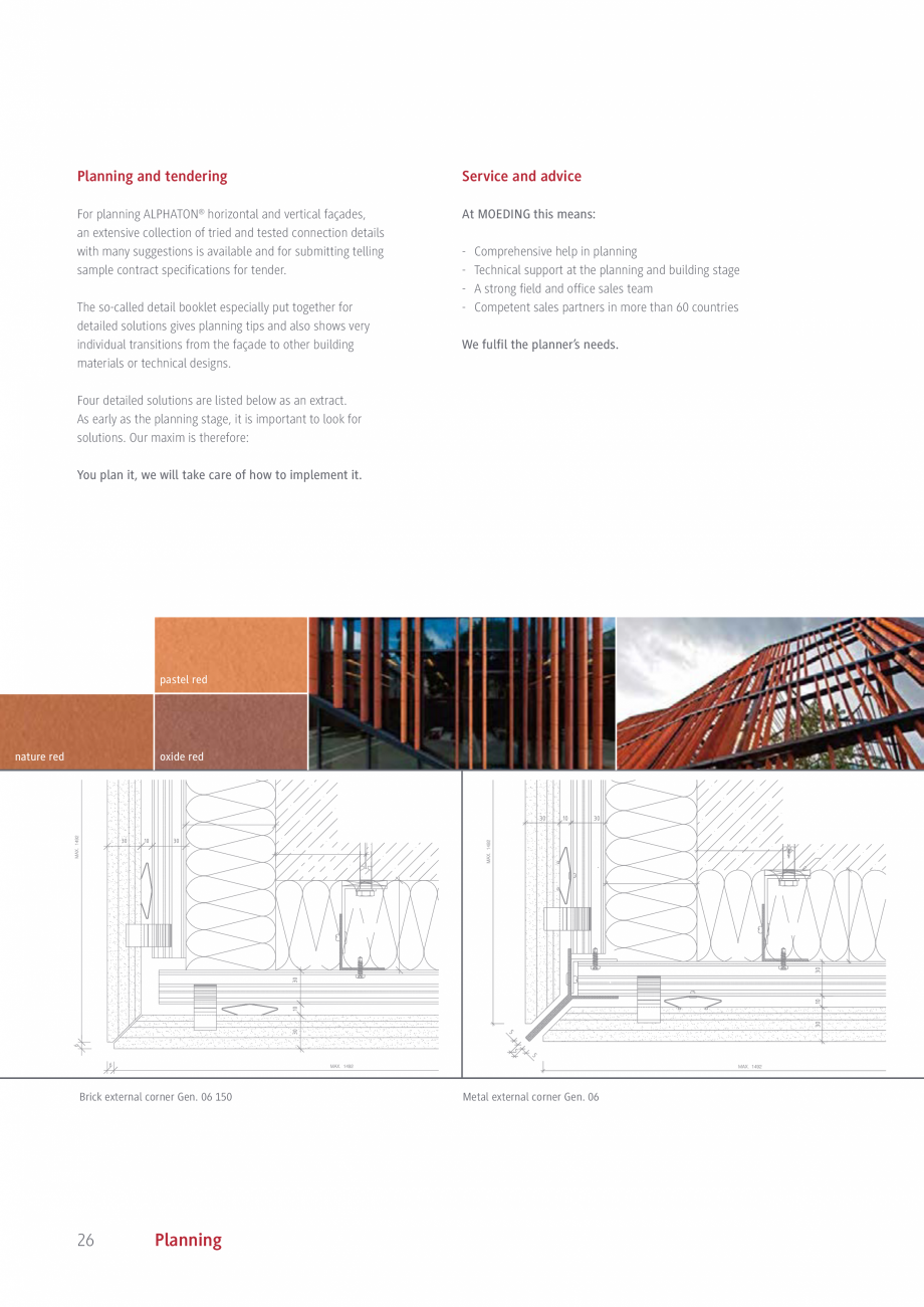 Pagina 26-Placi ceramice pentru fatada MOEDING ALPHATON Catalog, brosura Engleza ING shading and sunscreen...