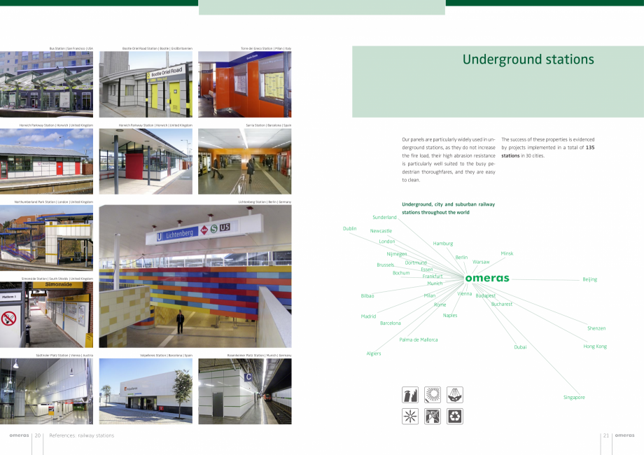 Pagina 11-Panouri din tabla de otel emailat vitrifiat  OMERAS OMERAS Catalog, brosura Engleza hey are easy
to ...