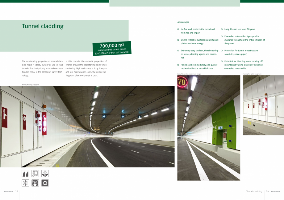 Pagina 15-Panouri din tabla de otel emailat vitrifiat  OMERAS OMERAS Catalog, brosura Engleza ally designed...