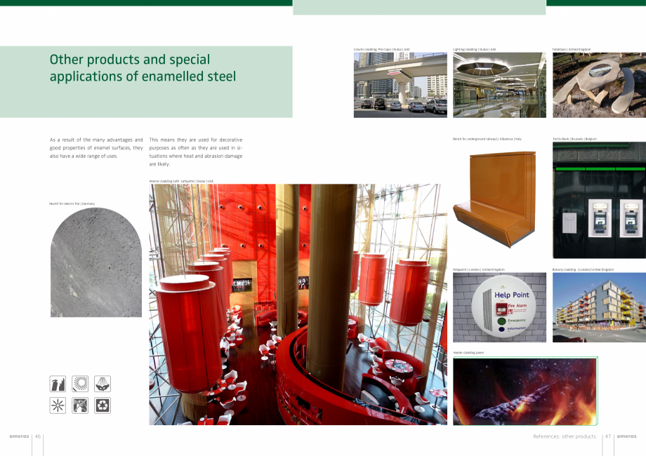 Pagina 24-Panouri din tabla de otel emailat vitrifiat  OMERAS OMERAS Catalog, brosura Engleza  of 1250 x
2500 ...