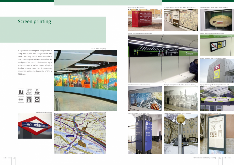 Pagina 27-Panouri din tabla de otel emailat vitrifiat  OMERAS OMERAS Catalog, brosura Engleza asing | max....