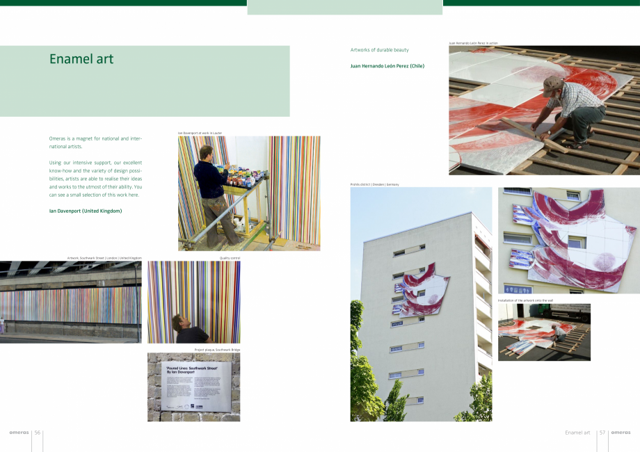 Pagina 29-Panouri din tabla de otel emailat vitrifiat  OMERAS OMERAS Catalog, brosura Engleza 