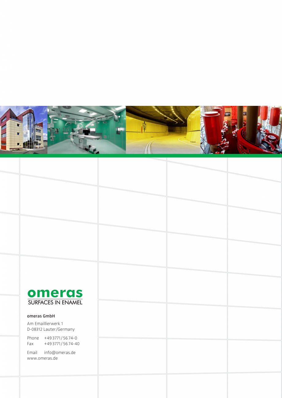 Pagina 35-Panouri din tabla de otel emailat vitrifiat  OMERAS OMERAS Catalog, brosura Engleza 