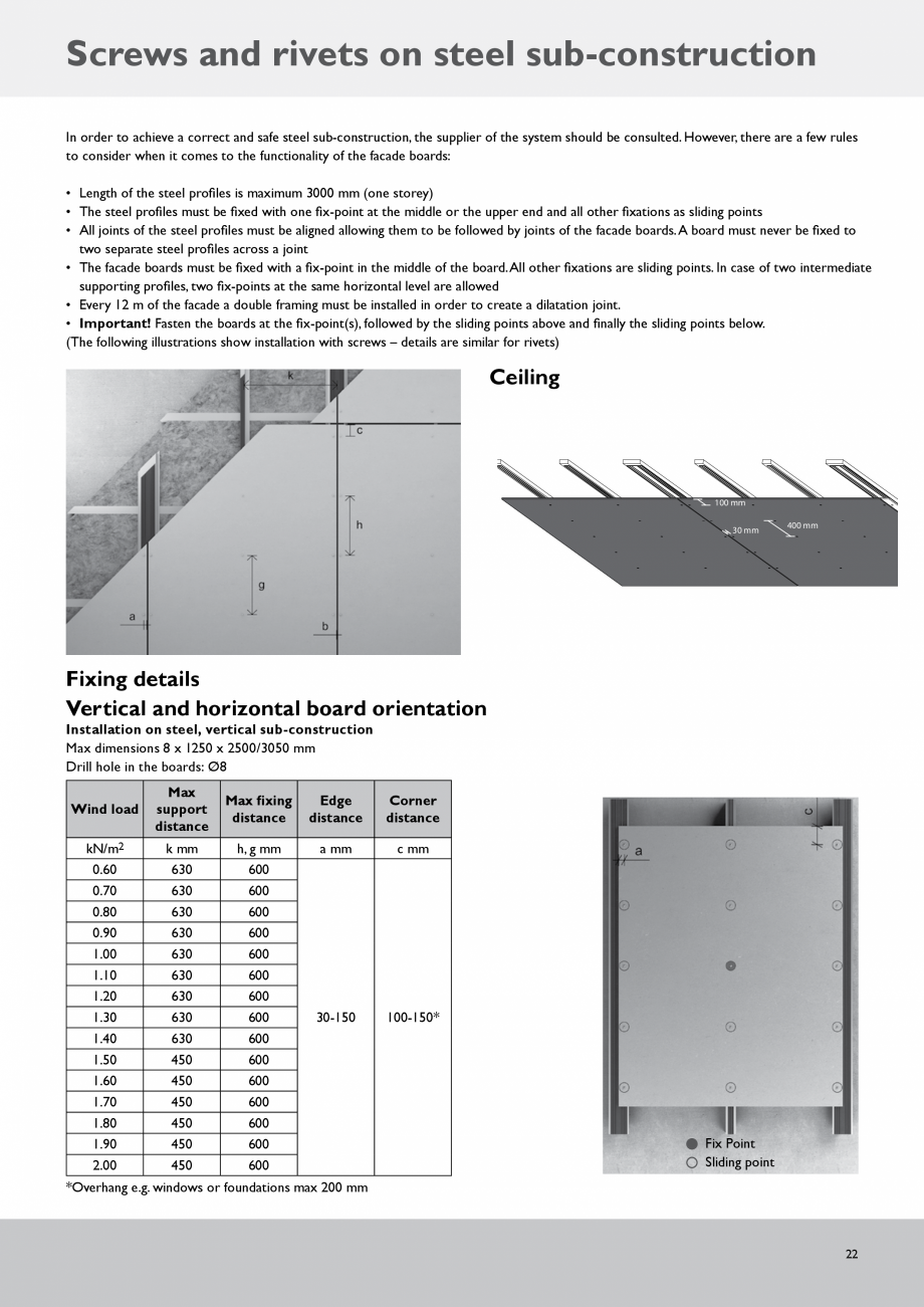 Pagina 22 - Placi fibrociment pentru fatade ventilate CEMBRIT Cembonit Instructiuni montaj,...
