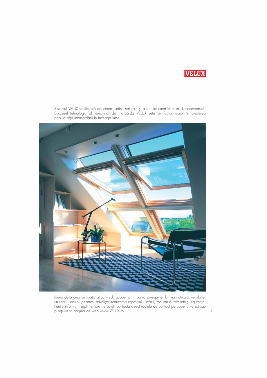 Pagina 5-Ghid de renovare pentru podul casei VELUX Instructiuni montaj, utilizare Romana  Ónceperea...