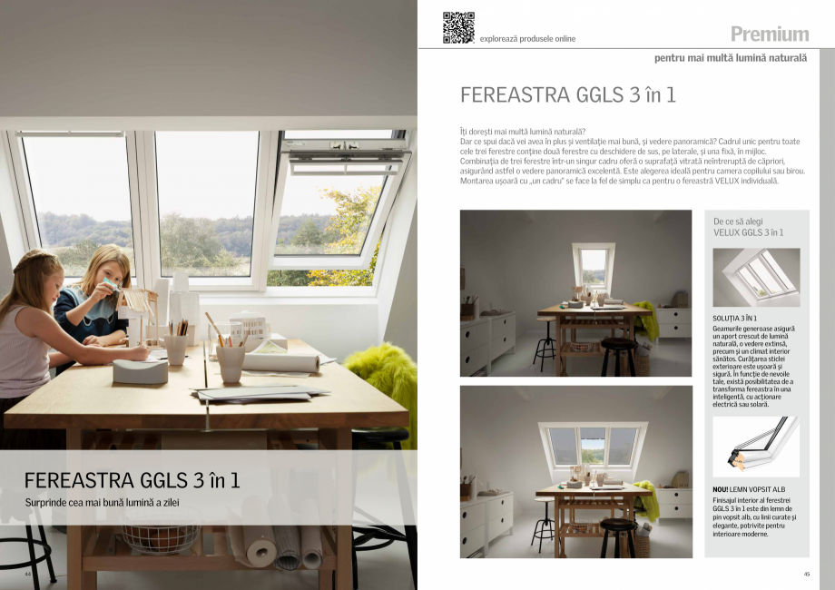 Pagina 23-Solutii VELUX pentru o mansarda inspirata - 2022 VELUX Catalog, brosura Romana Operare
de jos
GLL...