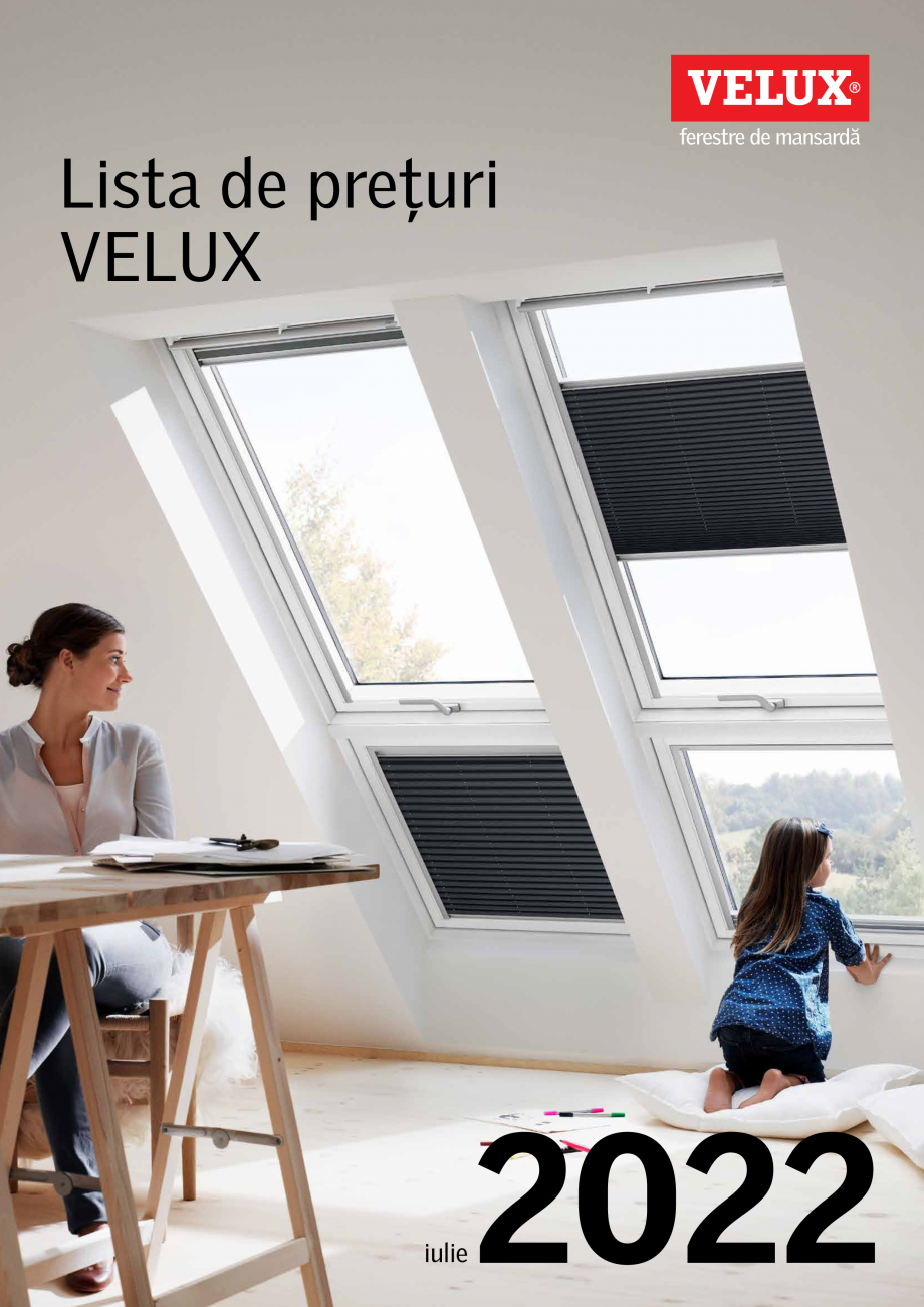 Pagina 1-VELUX - Lista preturi 2022 VELUX Catalog, brosura Romana Lista de prețuri
VELUX

iulie

2022
...