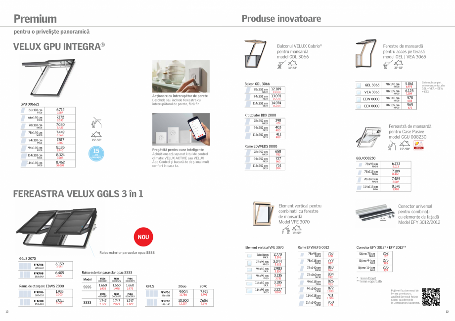Pagina 7-VELUX - Lista preturi 2022 VELUX Catalog, brosura Romana a
zgomotului ploii

Geam termoizolant
din 3...