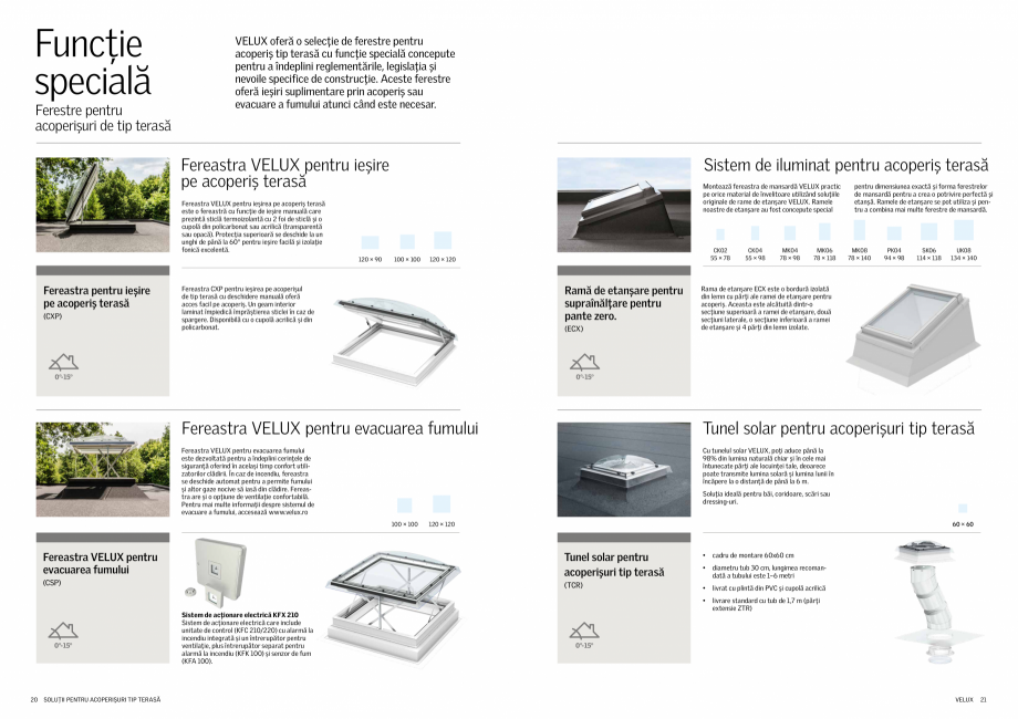 Pagina 11-NOUA GENERATIE de ferestre VELUX pentru acoperis terasa 2022 VELUX Catalog, brosura Romana tă la...