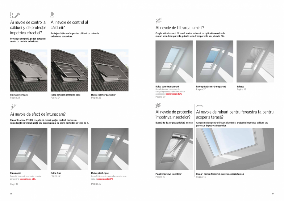 Pagina 9-Rulouri si rolete VELUX 2022 VELUX Catalog, brosura Romana bloca
lumina, făcând din ele
alegerea...
