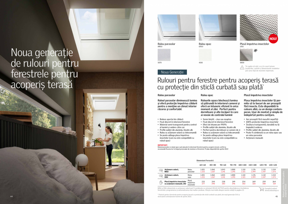 Pagina 23-Rulouri si rolete VELUX 2022 VELUX Catalog, brosura Romana tră

Acționare
manuală, MHL
...