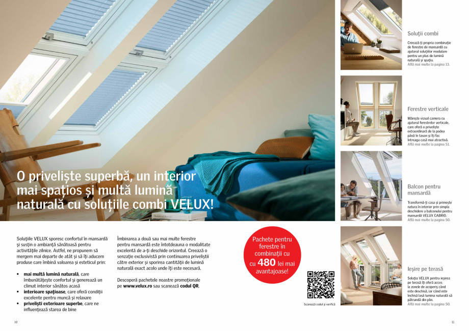 Pagina 6-Solutii VELUX pentru o mansarda inspirata 2022 VELUX Catalog, brosura Romana 030, vom deveni o...