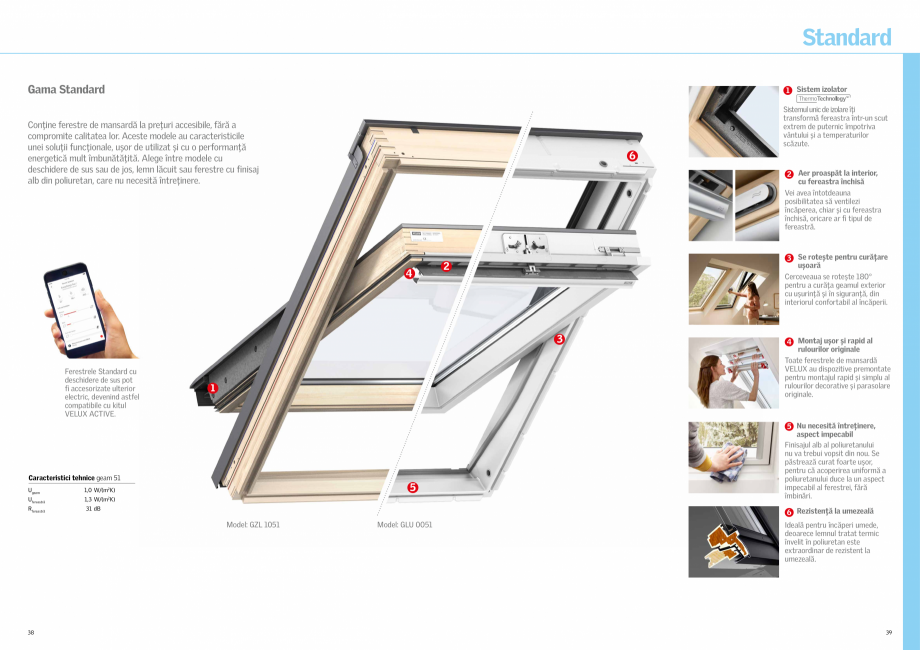 Pagina 20-Solutii VELUX pentru o mansarda inspirata 2022 VELUX Catalog, brosura Romana  tău. Deschide si...