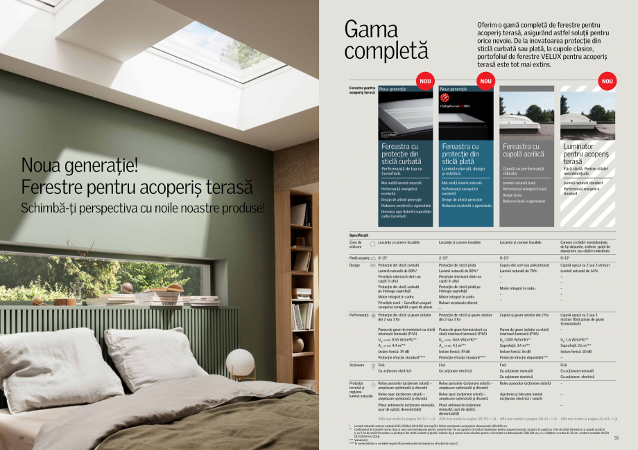 Pagina 28-Solutii VELUX pentru o mansarda inspirata 2022 VELUX Catalog, brosura Romana ră extra confort...