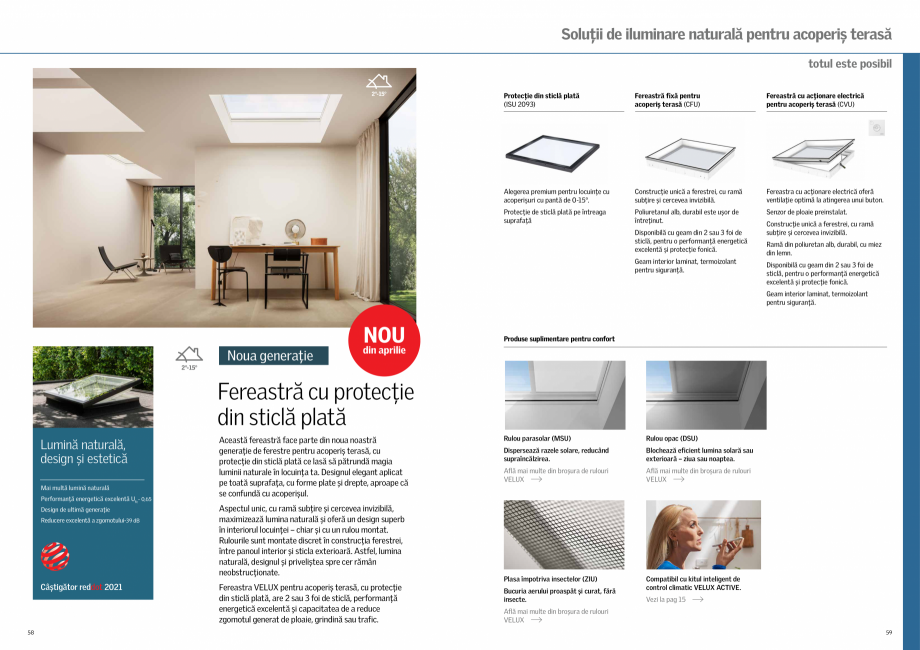 Pagina 30-Solutii VELUX pentru o mansarda inspirata 2022 VELUX Catalog, brosura Romana  puțin timp pentru...