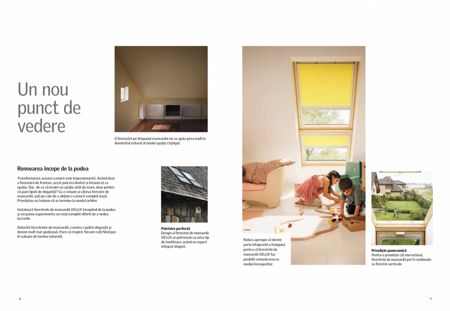 Pagina 5-Descopera potentialul podului tau! VELUX Catalog, brosura Romana  tipic, dar cu un
potențial imens ...