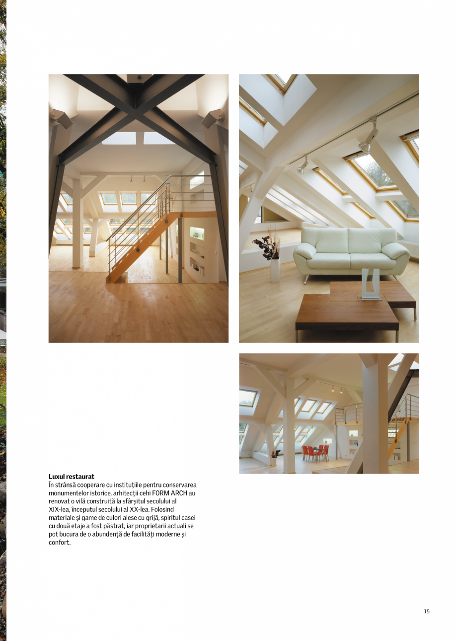 Pagina 15-Revitalizarea cladirilor istorice VELUX Catalog, brosura Romana 