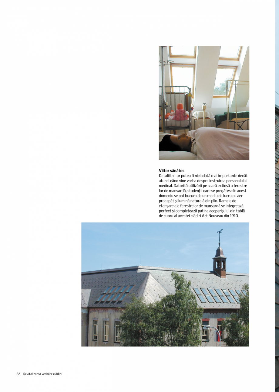 Pagina 22-Revitalizarea cladirilor istorice VELUX Catalog, brosura Romana 