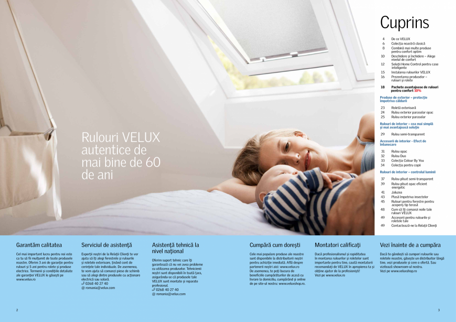 Pagina 2-Rulouri si rolete VELUX 2022 VELUX Catalog, brosura Romana confort 10%

Produse de exterior –...
