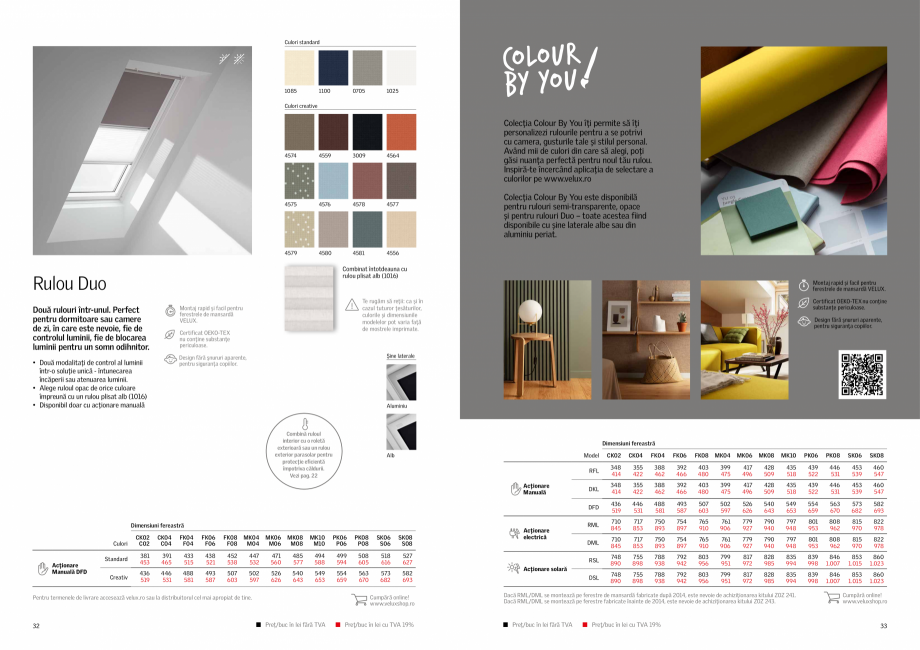 Pagina 17-Rulouri si rolete VELUX 2022 VELUX Catalog, brosura Romana împotriva căldurii sau
protecție...