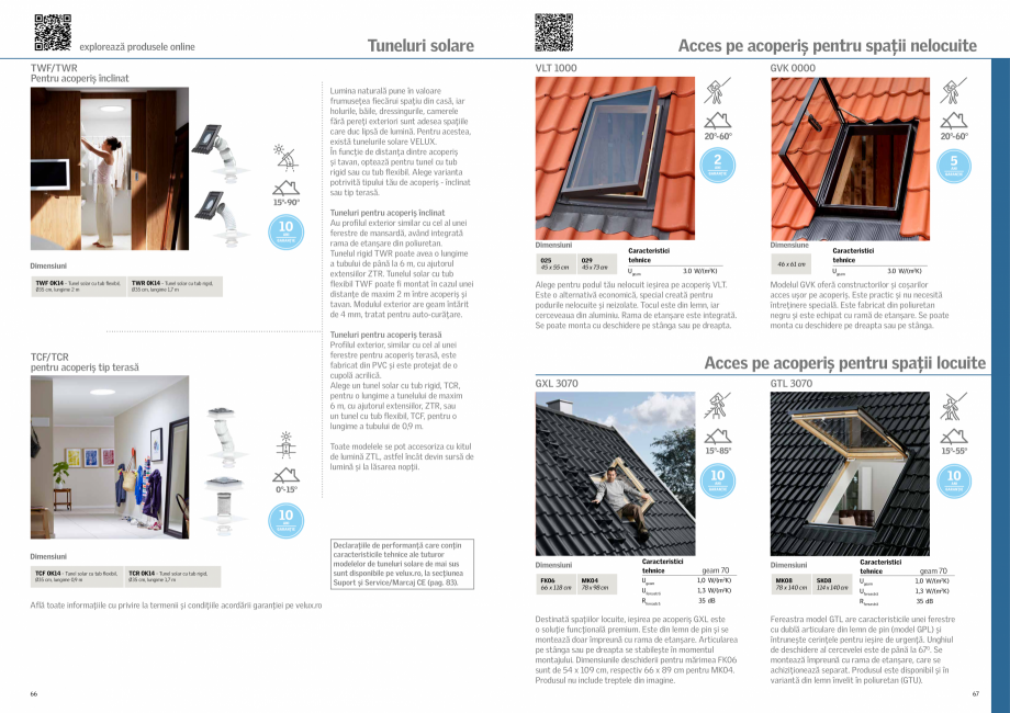 Pagina 34-Solutii VELUX pentru o mansarda inspirata - 2022 VELUX Catalog, brosura Romana  SIMPLU

B –...