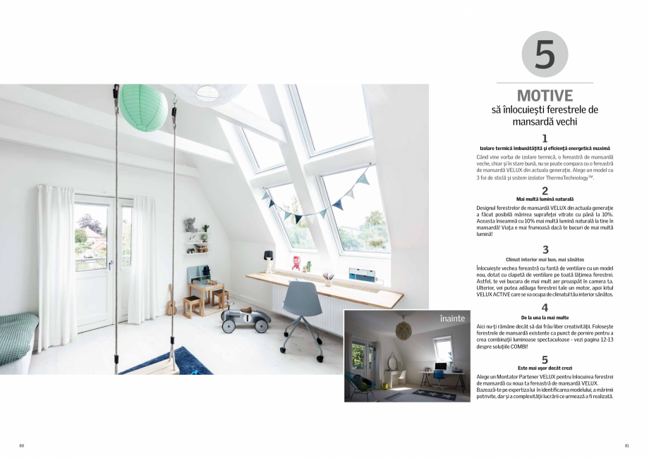 Pagina 41-Solutii VELUX pentru o mansarda inspirata - 2022 VELUX Catalog, brosura Romana mul exterior
cu...