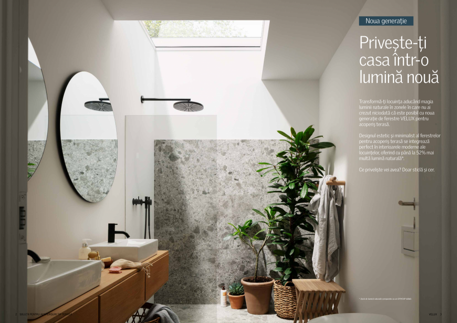Pagina 2-NOUA GENERATIE de ferestre VELUX pentru acoperis terasa 2022 VELUX Catalog, brosura Romana rofilului...