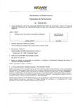 Declaratie de performanta pentru saltele comprimate si rulate din vata minerala de sticla ISOVER - DOMO