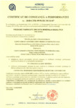 Certificat de constanta a performantei pentru vata minerala bazaltica - nr 1840-CPR-99 91 EC 0114-07 ISOVER