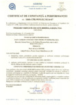 Certificat de constanta a performantei pentru vata minerala bazaltica ISOVER - PLN