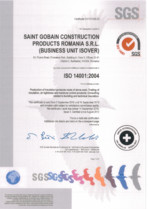 Certificat ISO 14001 ISOVER