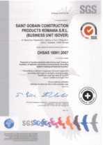 Certificat OHSAS 18001 ISOVER