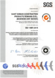Certificat ISO 14001:2015 pentru vata minerala bazaltica ISOVER