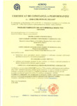 Certificat de constanta a performantei pentru vata minerala bazaltica - nr: 1840-CPR-99/91/EC/0114-07 ISOVER