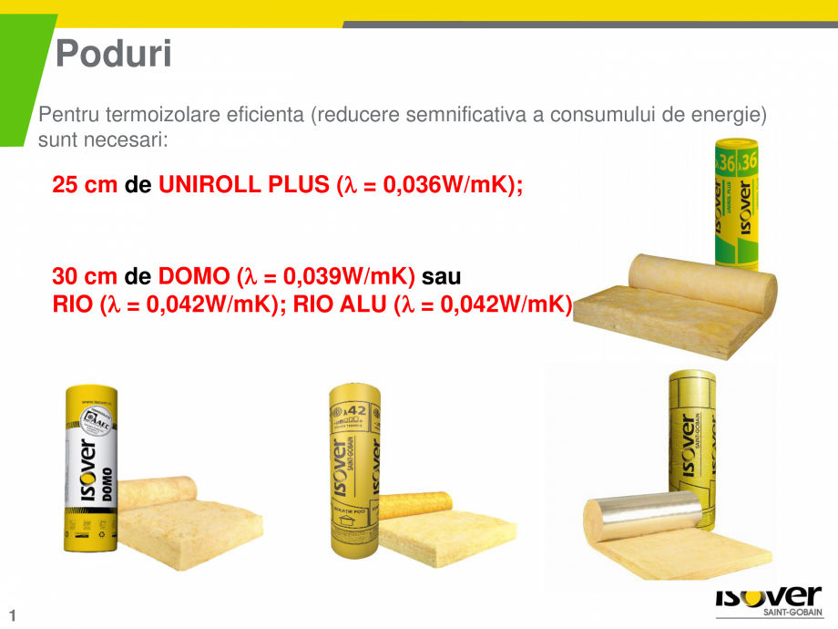 Pagina 1-Sistemul TOP-KOMFORT pentru poduri circulabile si necirculabile ISOVER RIO ALU, RIO PLUS Catalog,...