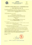 Certificat de constanta a performantei nr 1840-CPR-99 91 EC 0677-18 pentru produse fabricate din vata minerala